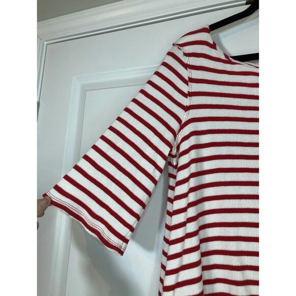 Free People We The Free Cannes Tee Petite Small Cotton Top White/Red Striped - Picture 3 of 8
